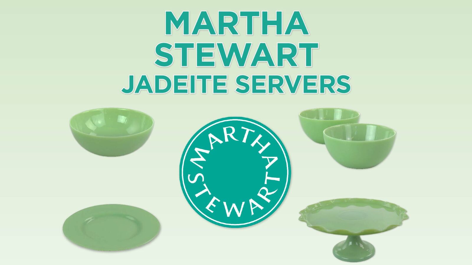 Martha Stewart Jadeite Servers Gift Giveaway