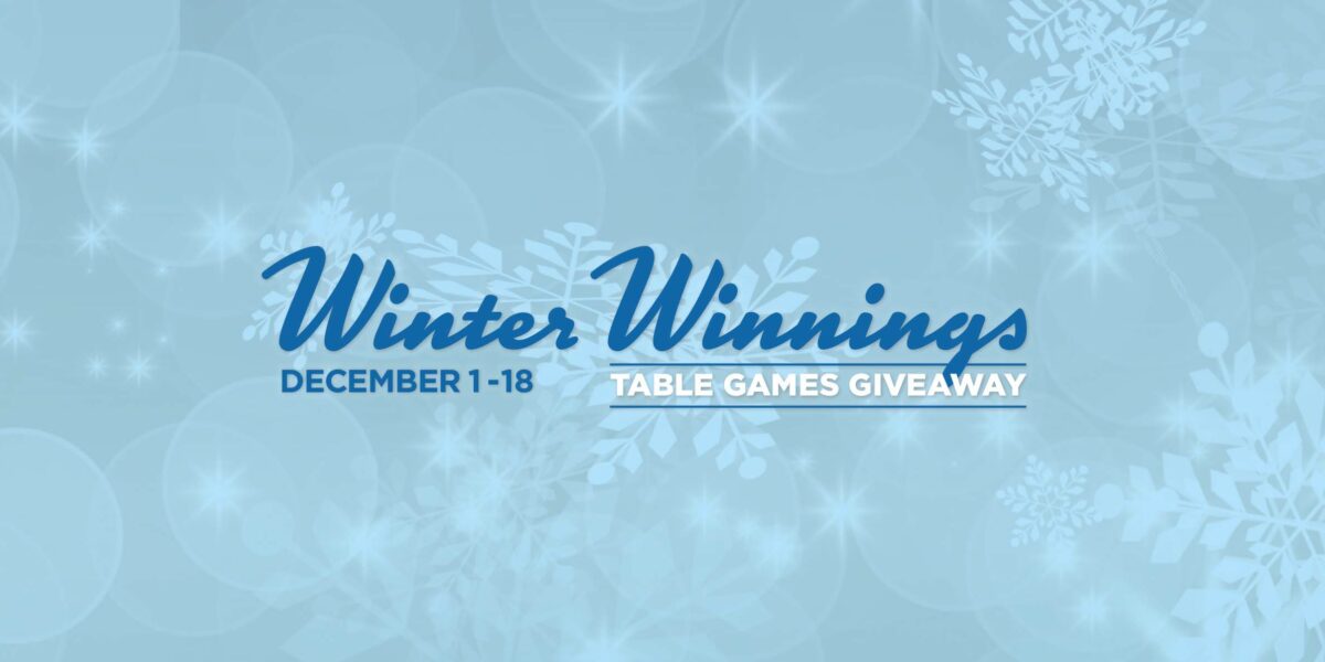 Winter Winnings Table Games Giveaway