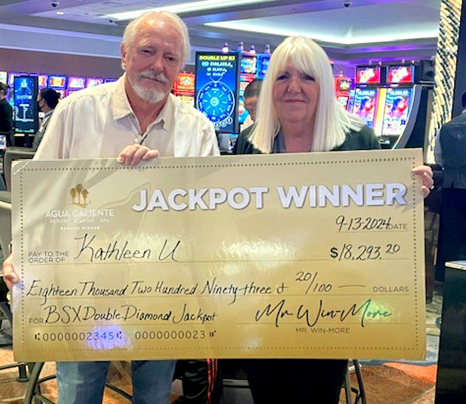 Kathleen winner of $18,293 at Agua Caliente Rancho Mirage