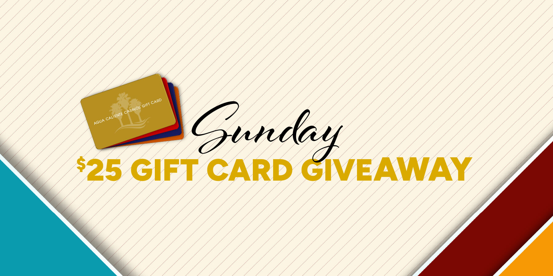 January Sunday Gift Card Giveaway