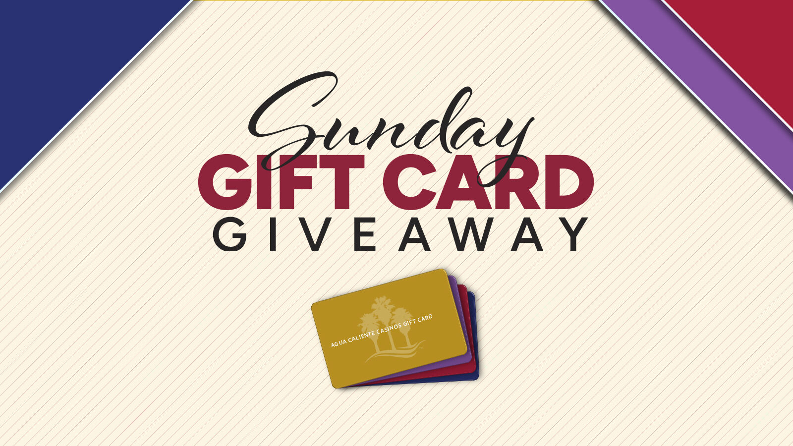 February Sunday Gift Card Giveaway