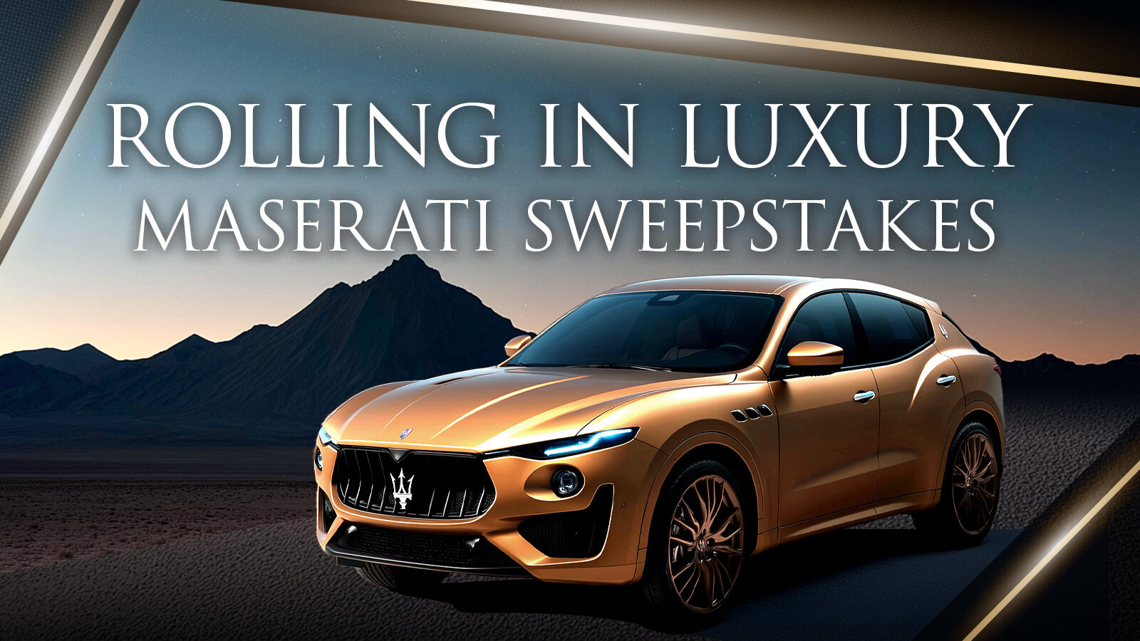 Rolling in Luxury Maserati Sweepstakes