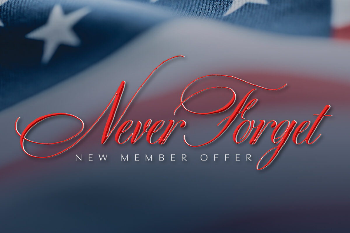Never forget New Member Offer
