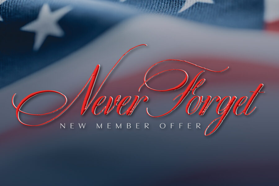 Never forget New Member Offer
